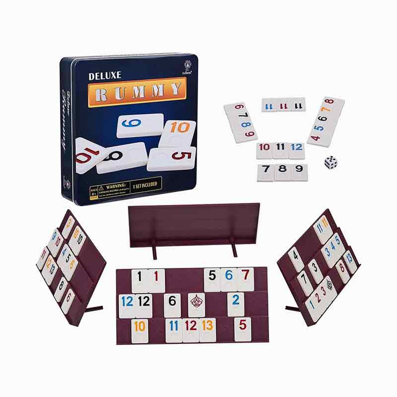 2-4 игрока 106 Tiles Classic Digital Rummy Rummy Game с железным корпусом